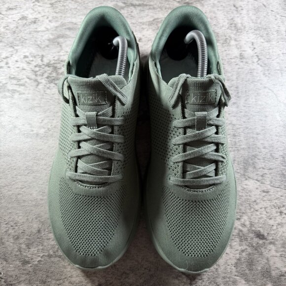 Kizik Lima Sneakers Mens 10 Wide Shoes Green Knit Mesh Comfort *NO INSOLES* main image 4